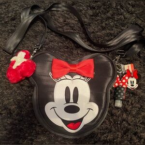 Disney Harveys Minnie Mouse Convertible Crossbody Bag Backpack Purse